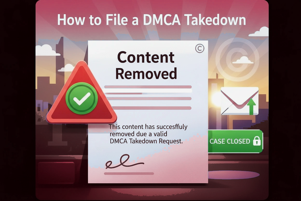 YouTube takedown success graphic